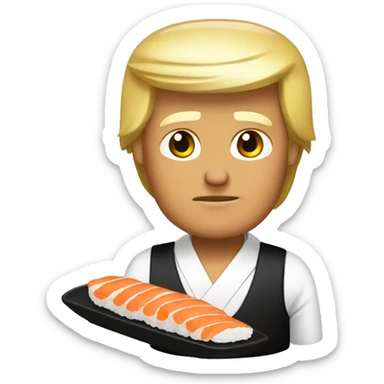 if donald trump was sushi sticker