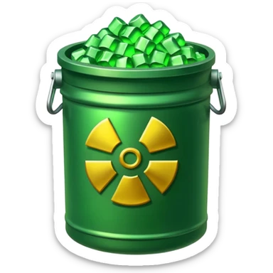nuclear waste sticker