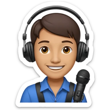 Un locutor de radio sticker
