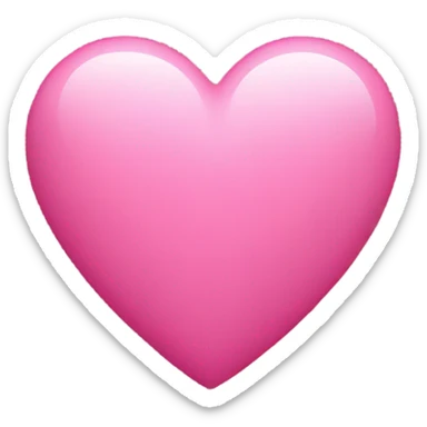 Pink heart sticker