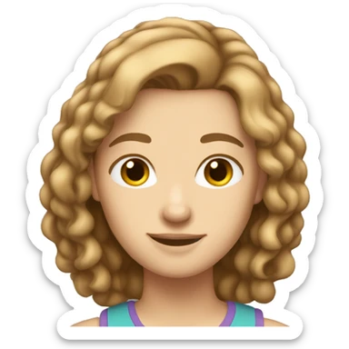 light brown hair teen tall gl sticker