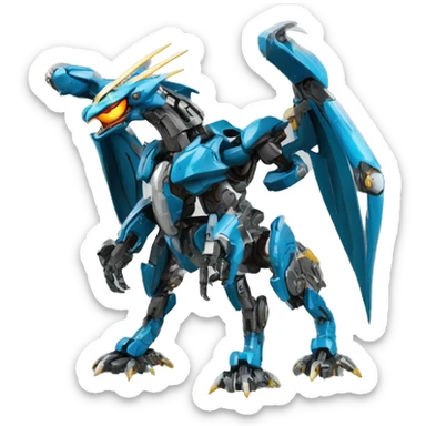 Mechanical Pokémon-dragon-Bionicle-Mecha full body sticker