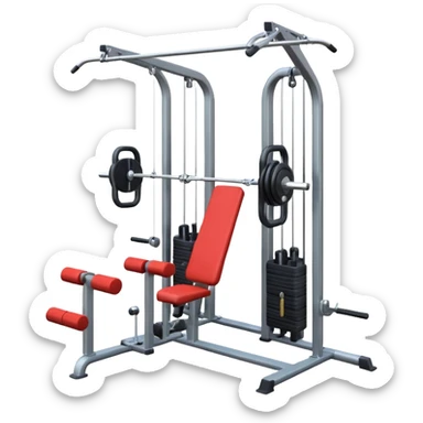 gym cable machine sticker