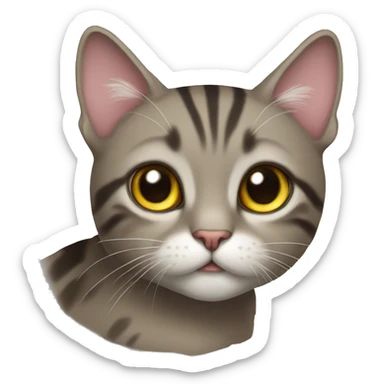 cat lovely  sticker