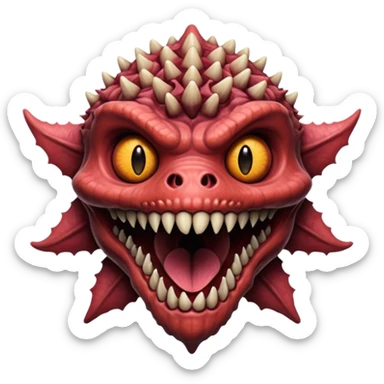 stranger things demogorgan sticker