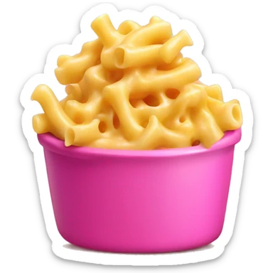 Pink Mac and cheese sticker