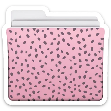 Light pink cheetah print file folder sticker