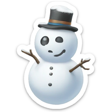 snow and garland sticker