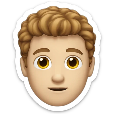 white man with brown hair has fallen to the dark side sticker