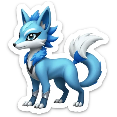 Shiny Furry Anthro Meloetta-Sergal-Protogen-Primagen-Pokémon-Fakémon-creature sticker
