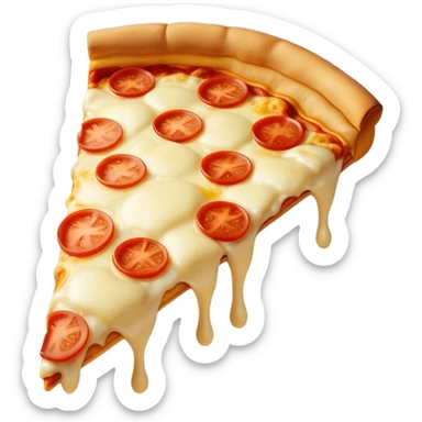 Pizza of cheese  sticker
