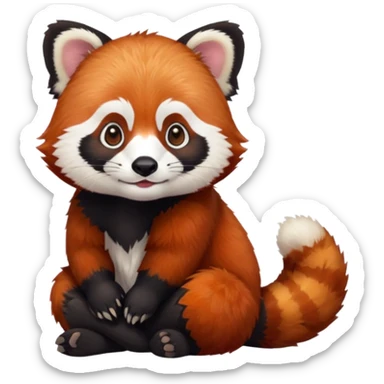 Panda vermelho sticker