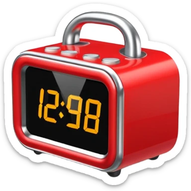  despertador rojo sticker