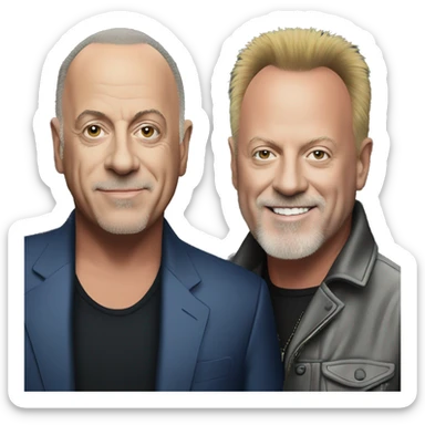 billy joel and sting sticker