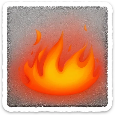 very hot asphalt sticker