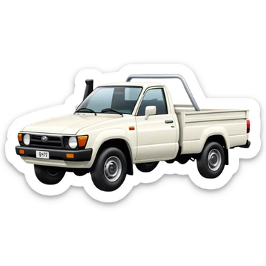 79 series ute toyota white colour sticker