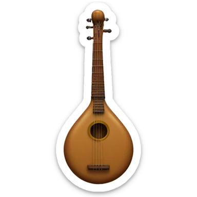 Esraj indian instrument sticker