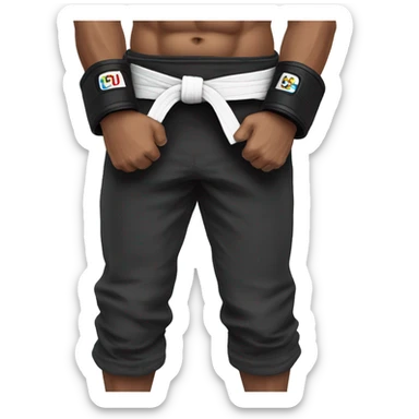 BJJ Champion Belt Not Being Worm sticker