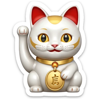 Lucky cat sticker