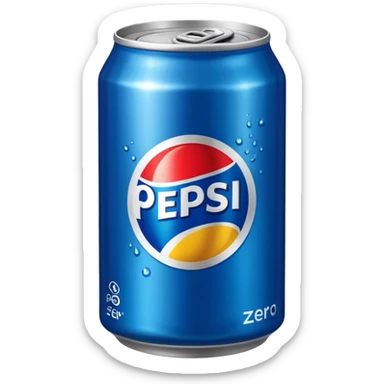 can of pepsi zero sugar the black one sticker