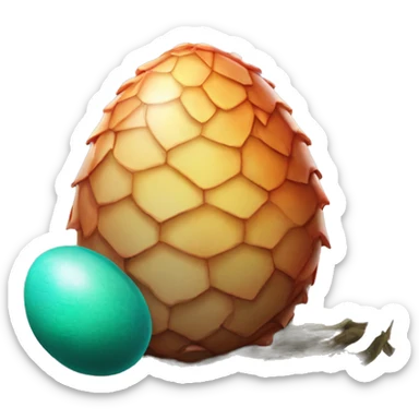 dragon egg hatching sticker