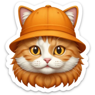 A cat ave hat sticker