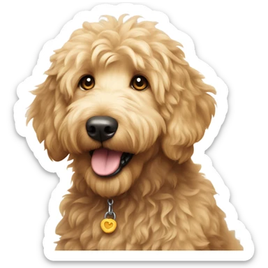 Golden doodle sticker