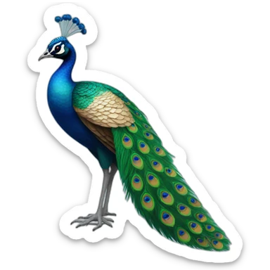 peacock sticker