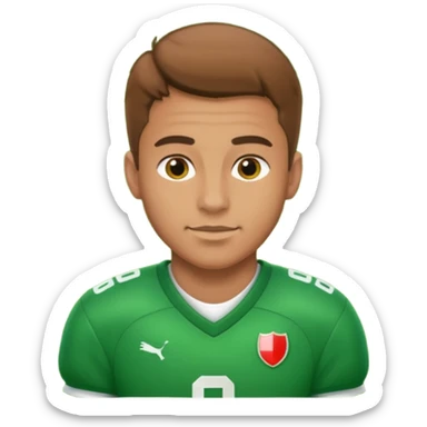 a football player in a match sticker