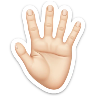 a foot with hand fingers sticker