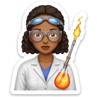 Glass Blower black woman sticker