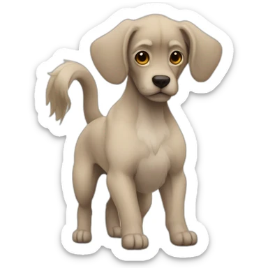 Perra flaca de patas largas  sticker