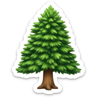 Pine tree sticker