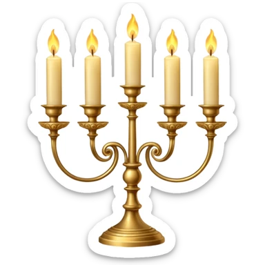 Candelabra sticker