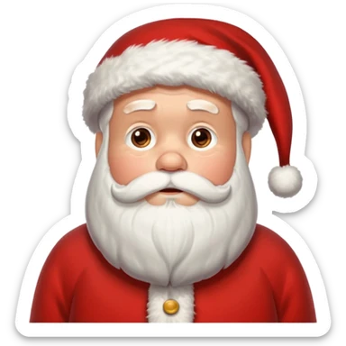 Very tired santa clause sticker