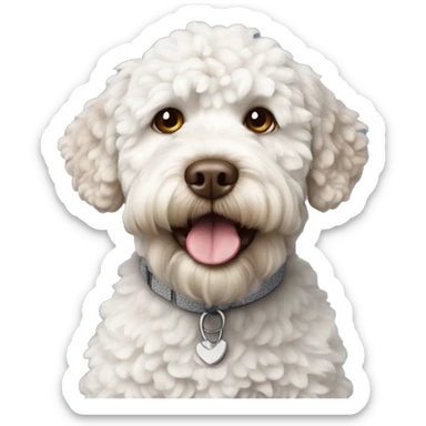 Lagotto romagnolo white  sticker