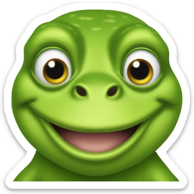 frog doing shrek sticker