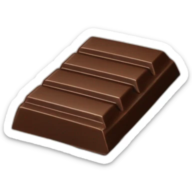 Chocolate bar with a stock chart trending up sticker