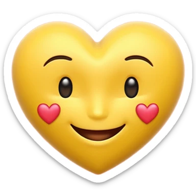 emoji amoureux en 3D ultra HD 4K sticker