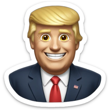 happyhappy-donald-trump sticker