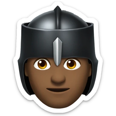 Fantasy of the black Knight Fortnight with an open visor sticker
