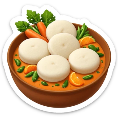 Idli and sambar sticker