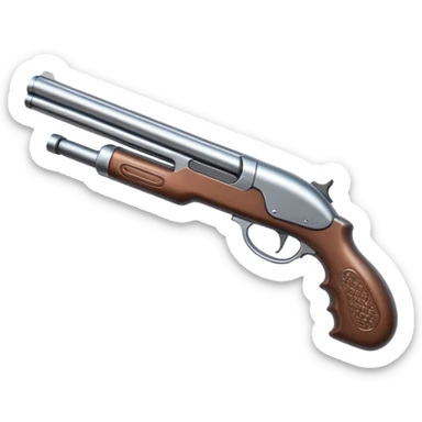 metal shotgun sticker
