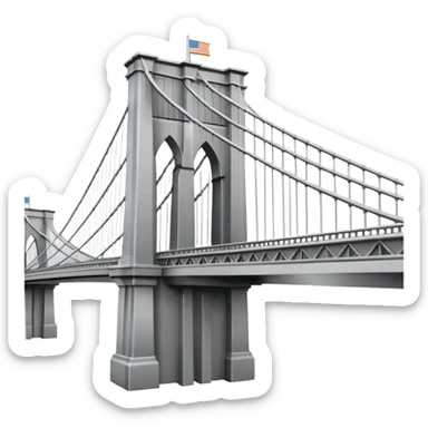 Brooklyn bridge sticker