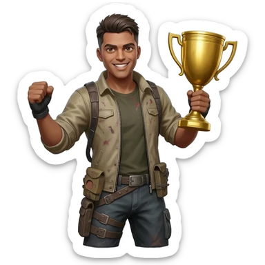 Free fire winner sticker