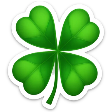 four-leaf clover sticker