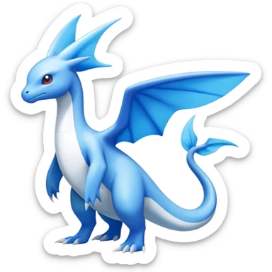 Dragonair-Latios-Fakémon-hybrid-creature (full body)  sticker