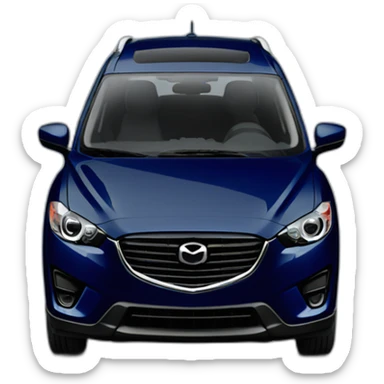 The car Dark blue Mazda cx5 sticker