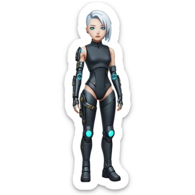 rebekka from cyberpunk edgerunners full height sticker