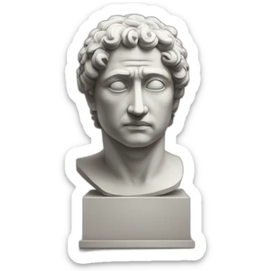 stoic statue sticker